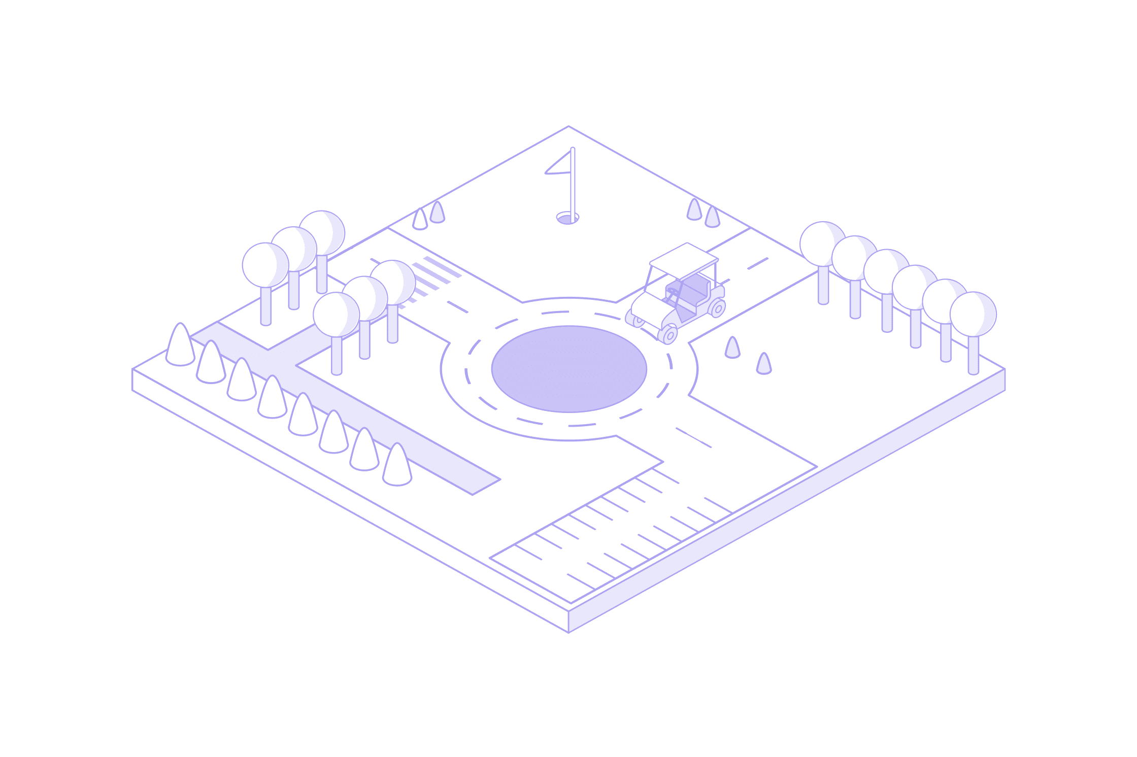 Golf Courses illustration